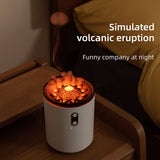 Difusor d'oli essencial d'aroma de flama volcànica Humidificador d'aire de meduses USB portàtil Llum nocturna Humidificador de fragància