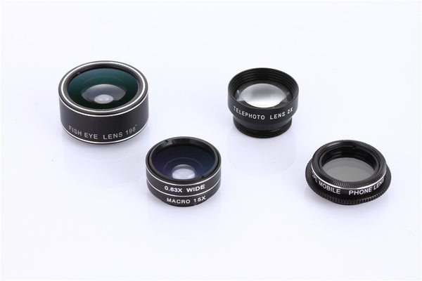 Four mobile phone lens fisheye wide-angle macro telephoto lens mobile phone CPL five in one