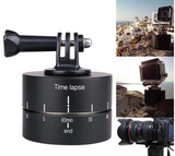 Gopro Camera SLR Fo အတွက် Lapse 360 ​​ဒီဂရီ အလိုအလျောက်လှည့်သည့် ကင်မရာ Tripod Head Base 360 ​​Rotating Timelapse