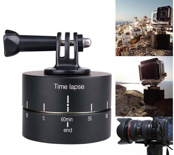 Compatible With  Lapse 360 Degree Auto Rotate Camera Tripod Head Base 360 Rotating Timelapse For Gopro Camera SLR Fo