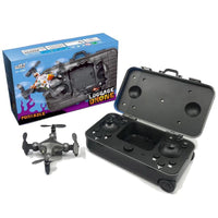Se Drone RC Drone Mini sammenleggbar modus Quadcopter 4-kanals gyrofly med klokketype Fjernkontroll Droneklokkekontroll