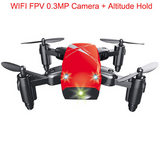 Micro pieghevole RC Drone 3D cuscinetto volante telecomando Quadcopter giocattoli con fotocamera WiFi APP controllo elicottero Dron regalo per bambini