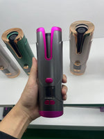 Rechargeable automatique cheveux bigoudi femmes Portable cheveux fer à friser LCD affichage céramique bouclés rotatif curling vague Styer