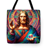 AI art da Vinci inspired Salvator Mundi - Tote Bag