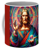 AI art da Vinci inspired Salvator Mundi - Mug