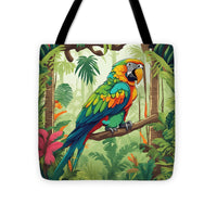 AI art jungle 1 - Tote Bag