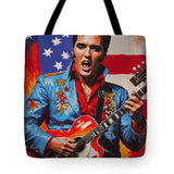 AI Art Pop Art Superstars Elvis Presley 4 - Tote Bag