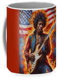 AI Art Pop Art Superstars Jimi Hendrix 2 - Mug