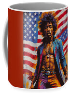 AI Art Pop Art Superstars Jimi Hendrix 6 - Mug