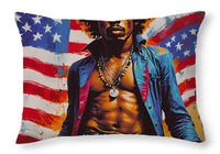 AI Art Pop Art Superstars Jimi Hendrix 6 - Throw Pillow