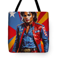 AI Art Pop Art Superstars Michael Jackson 2 - Tote Bag