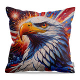 AI Art Pop Art USA Flag 3 - Throw Pillow