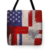 AI Art Pop Art USA Flag 4 1 - Tote Bag