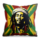 AI Art Reggae Bob Marley 1 - Throw Pillow