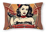 AI art rockabilly 2 - Throw Pillow