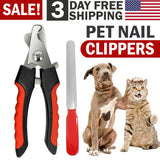 Машинки для стрижки ногтей для собак, триммер для ногтей с защитной бритвой для ухода за домашними животными
