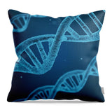 Dna Helix String Biology 3d Biotechnology - Throw Pillow