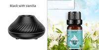 New Volcanic Flame Aroma Diffuser Essential Oil Lamp 130ml USB Portable Air Humidifier With Color Night Light Mist Maker Fogger LED Light
