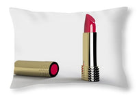 Lipstick Make-Up Makeup Make Up Color Female - Throw Pillow