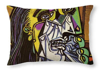 Pablo Picasso 1881 1973  Weeping Woman 1937 - Throw Pillow