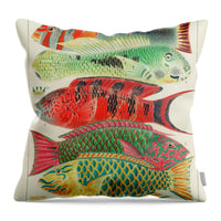 The Great Barrier Reef of Australia Chromo XV 1893 William Saville-Kent - Throw Pillow