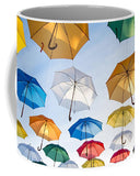 Umbrellas Colorful Hanging Hang Parasols Art - Mug