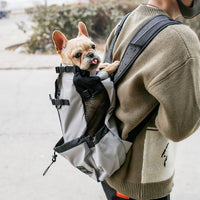 Pet Dog Carrier Bag Carrier Ye Imbwa Backpack Kunze Kaviri Pafudzi Inotakurika Kufamba Backpack Kunze Imbwa Mutakuri Bag Kufamba
