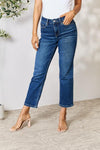 BAYEAS cropped rechte jeans