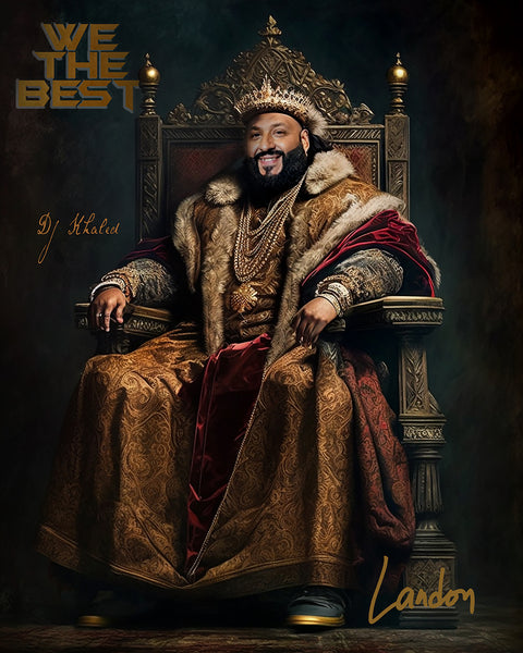 Renaissance style rapper portrait DJ Khaled