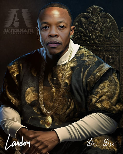 Renaissance style rapper portrait Dr. Dre