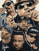 Portrét rappera Gangster Rapper