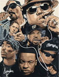 Portrét rappera Gangster Rapper