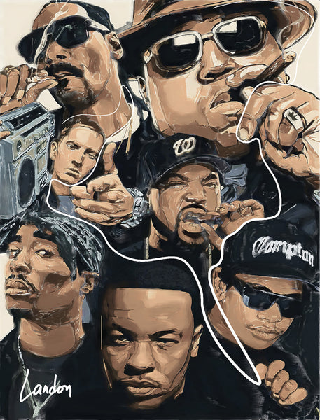 Rapper portrait Gangster Rapper