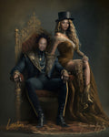 Renaissance-styl rapperportret Beyonce en Jay-Z