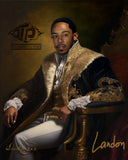 Portráid rapper stíl na hAthbheochana de Ludacris