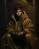 Portrait de rappeur de style Renaissance Nas