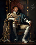 Rapper-Porträt Pharrell Williams im Renaissance-Stil