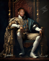 Portrét rappera v renesančním stylu Pharrella Williamse