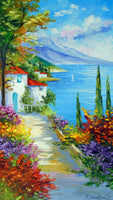 Wunderschönes dekoratives Gemälde Sonnenstrand am Meer