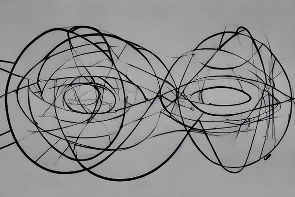 AI art Laszlo Moholy Nagy inspired orbital symmetry