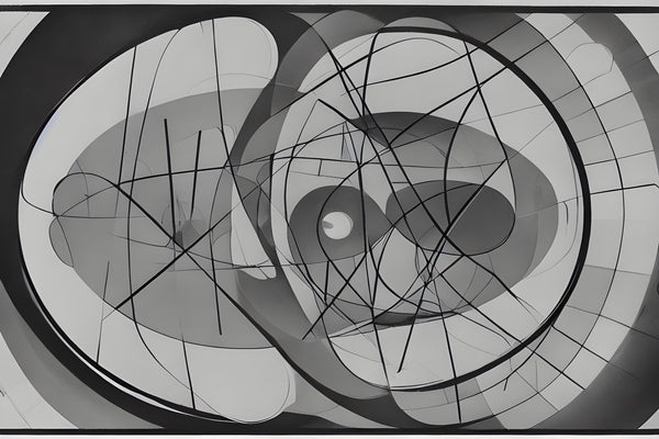 AI art Laszlo Moholy Nagy inspired orbital symmetry