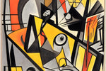 Τέχνη AI σύνθεση εμπνευσμένη από τον Louis Marcoussis