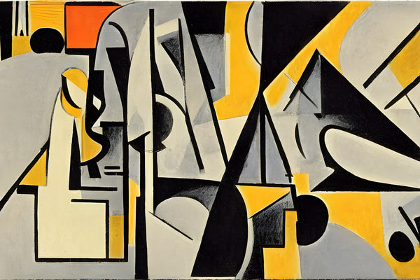 AI art Louis Marcoussis inspired composition