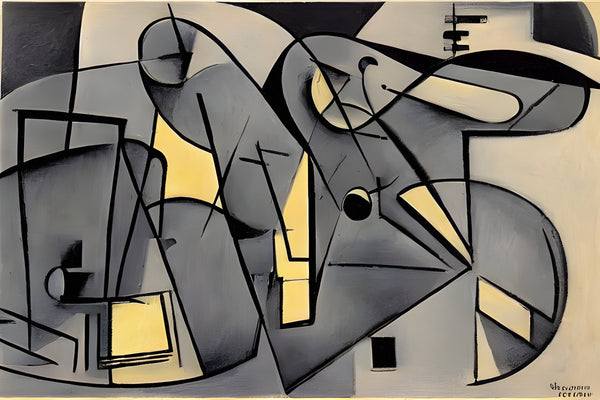 AI art Louis Marcoussis inspired composition 1