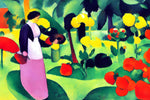 AI art august macke inspired people in the rose garden 2