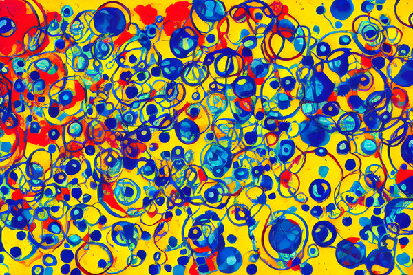 AI art famous painter inspired abstract circles 3