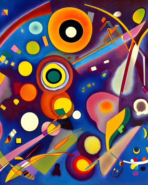 AI art famous painter inspired abstract planets