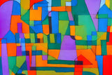 AI art paul klee inspired abstract skyline 3