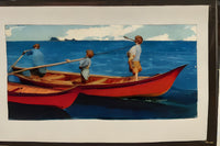 AI कला winslow homer inspired boys and saling boats 3