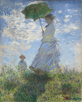 كلود مونيه 1875 امرأة مع مظلة شمسية مدام مونيه